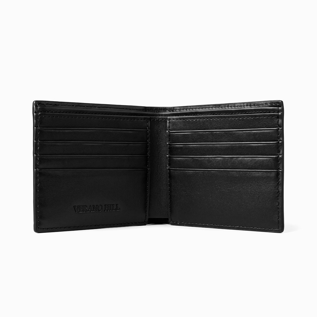 Croc-Embossed Genuine Leather Slim Wallet